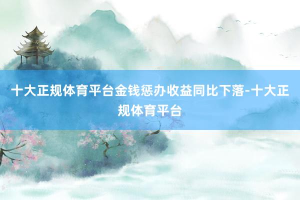 十大正规体育平台金钱惩办收益同比下落-十大正规体育平台