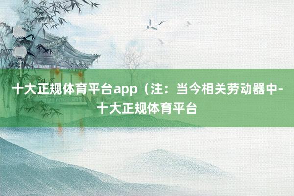 十大正规体育平台app（注：当今相关劳动器中-十大正规体育平台