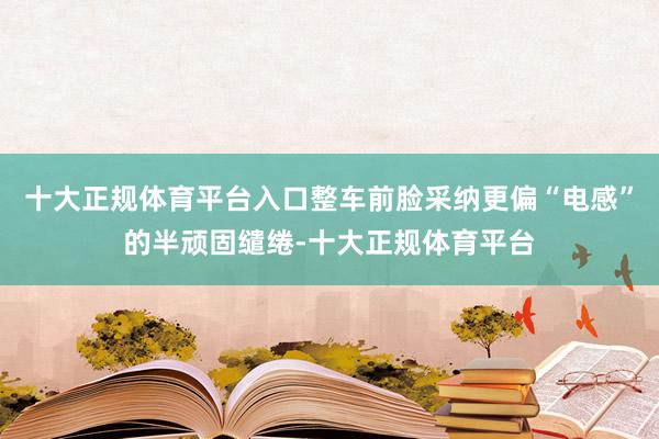 十大正规体育平台入口整车前脸采纳更偏“电感”的半顽固缱绻-十大正规体育平台